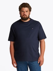 Tommy Hilfiger Blue Regular Fit Plus Essential 100% Cotton T-Shirt - Image 1 of 6