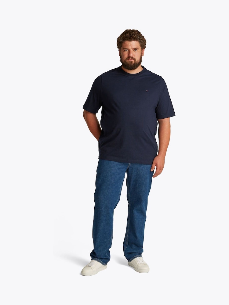 Tommy Hilfiger Blue Regular Fit Plus Essential 100% Cotton T-Shirt - Image 2 of 6