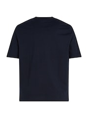 Tommy Hilfiger Blue Regular Fit Plus Essential 100% Cotton T-Shirt - Image 6 of 6