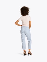 Tommy Hilfiger Blue Slim Straight Cotton Chino Trousers - Image 3 of 6