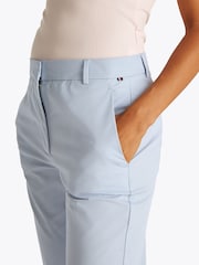 Tommy Hilfiger Blue Slim Straight Cotton Chino Trousers - Image 4 of 6