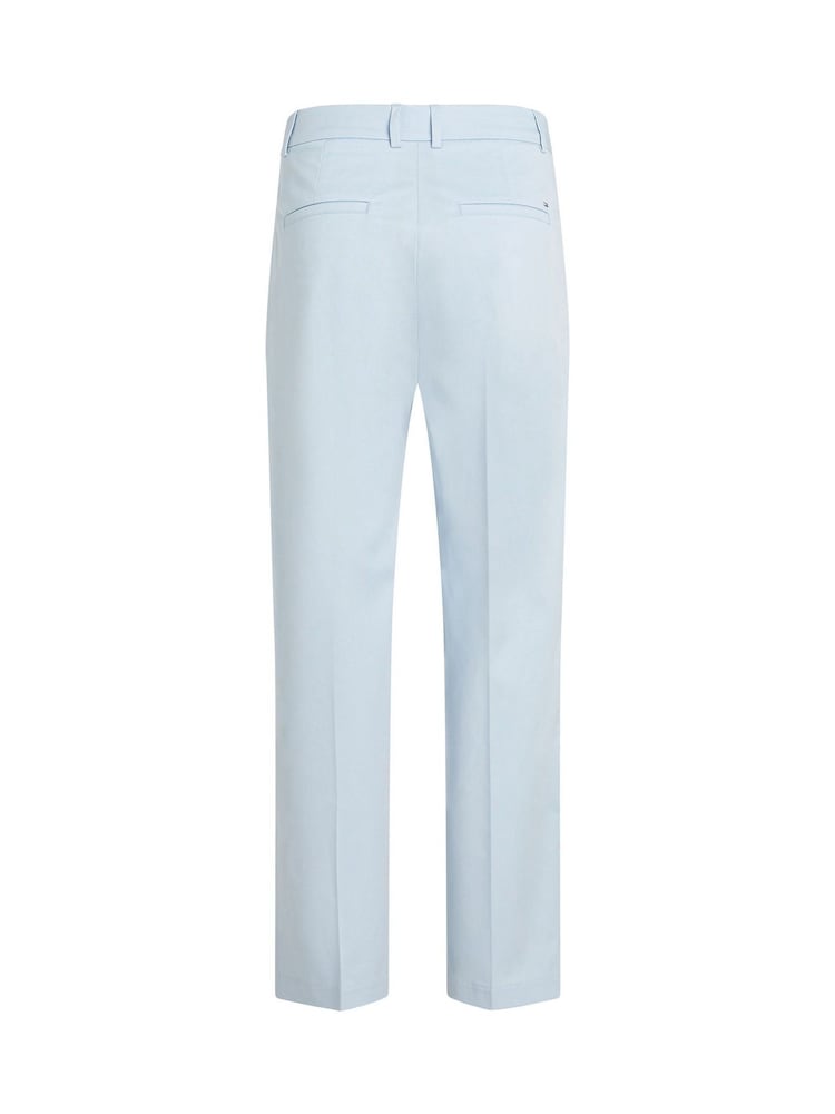 Tommy Hilfiger Blue Slim Straight Cotton Chino Trousers - Image 6 of 6