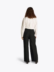 Tommy Hilfiger Black Linen Mix Relaxed Straight Trousers - Image 3 of 6