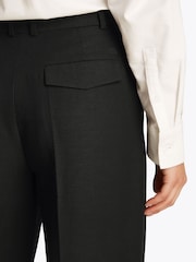 Tommy Hilfiger Black Linen Mix Relaxed Straight Trousers - Image 4 of 6