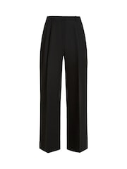 Tommy Hilfiger Black Linen Mix Relaxed Straight Trousers - Image 5 of 6