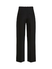 Tommy Hilfiger Black Linen Mix Relaxed Straight Trousers - Image 6 of 6