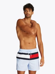 Tommy Hilfiger Blue Medium Length Drawstring Swim Trunks - Image 1 of 5