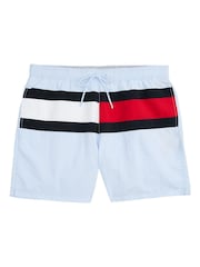Tommy Hilfiger Blue Medium Length Drawstring Swim Trunks - Image 5 of 5