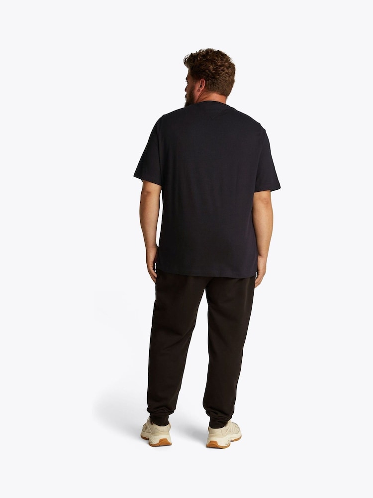 Tommy Hilfiger Black Regular Fit Plus Essential 100% Cotton T-Shirt - Image 2 of 6