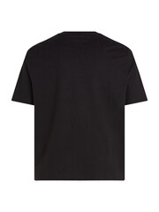 Tommy Hilfiger Black Regular Fit Plus Essential 100% Cotton T-Shirt - Image 6 of 6