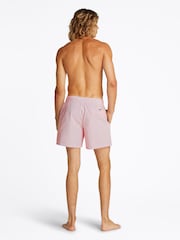 Tommy Hilfiger Pink Medium Length Stripe Drawstring Swim Trunks - Image 3 of 4