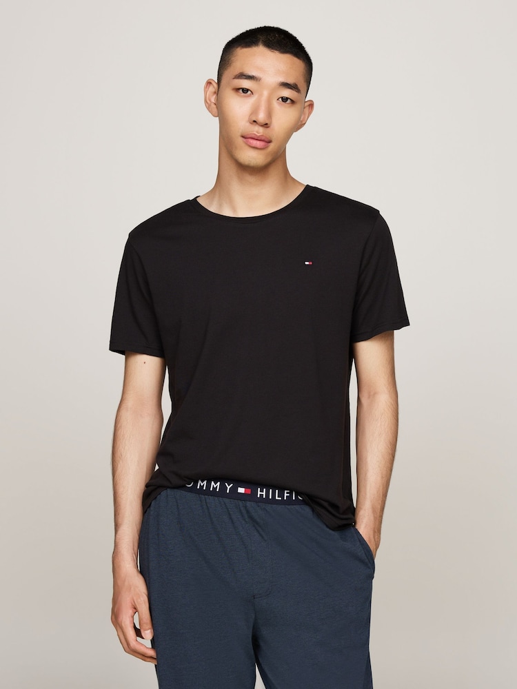 Tommy Hilfiger White Underwear Short Sleeve 100% Cotton T-Shirts 3 Pack - Image 7 of 8