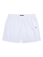 Tommy Hilfiger Blue Medium Length Stripe Drawstring Swim Trunks - Image 5 of 5
