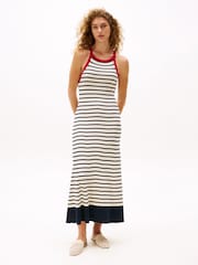 Tommy Hilfiger Cream x Sofia Richie Grainge Stripe Knit Dress - Image 1 of 4