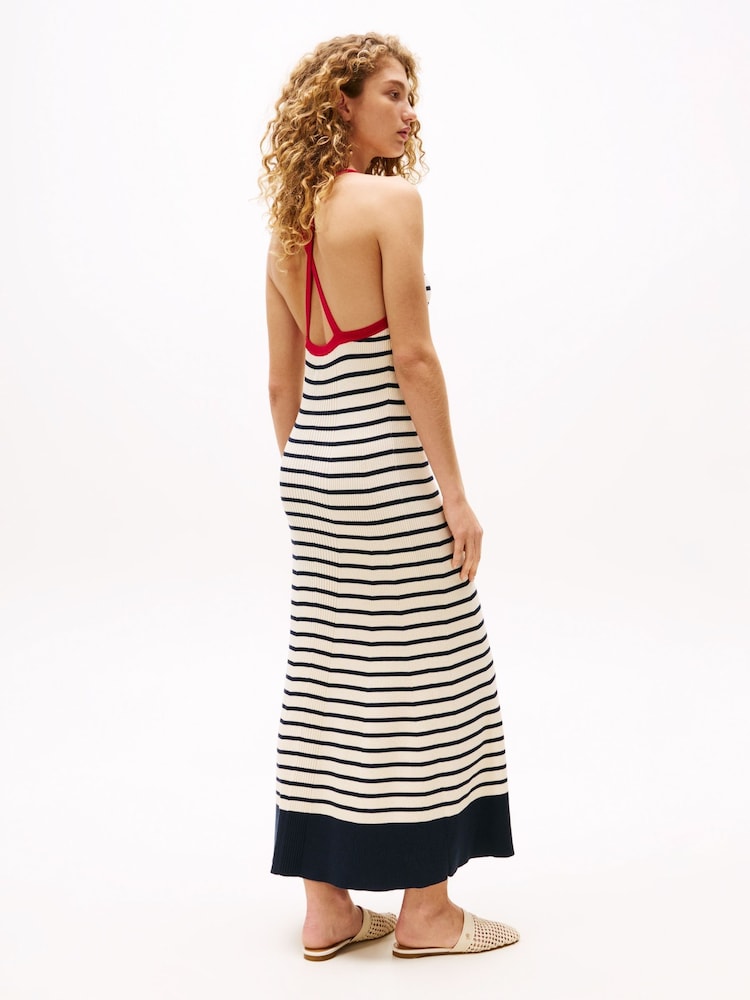 Tommy Hilfiger Cream x Sofia Richie Grainge Stripe Knit Dress - Image 2 of 4