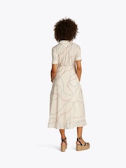 Tommy Hilfiger White Voile Short Sleeve Shirt Dress - Image 2 of 5