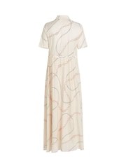 Tommy Hilfiger White Voile Short Sleeve Shirt Dress - Image 4 of 5