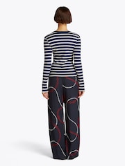 Tommy Hilfiger Blue Slim Long Sleeve Henley Top - Image 3 of 6