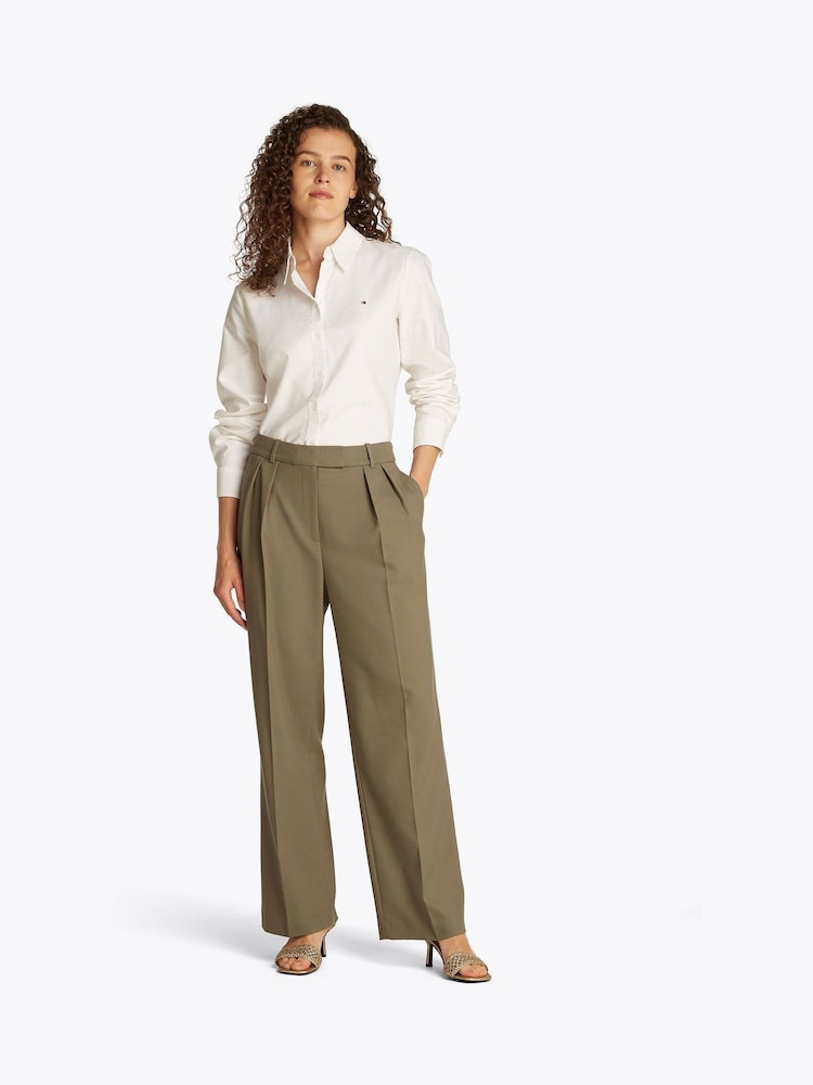 Tommy Hilfiger Brown Core Relaxed Straight Trousers - Image 2 of 6