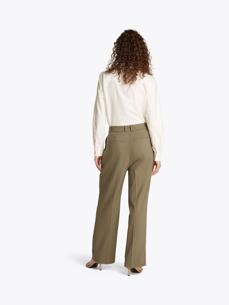 Tommy Hilfiger Brown Core Relaxed Straight Trousers - Image 3 of 6