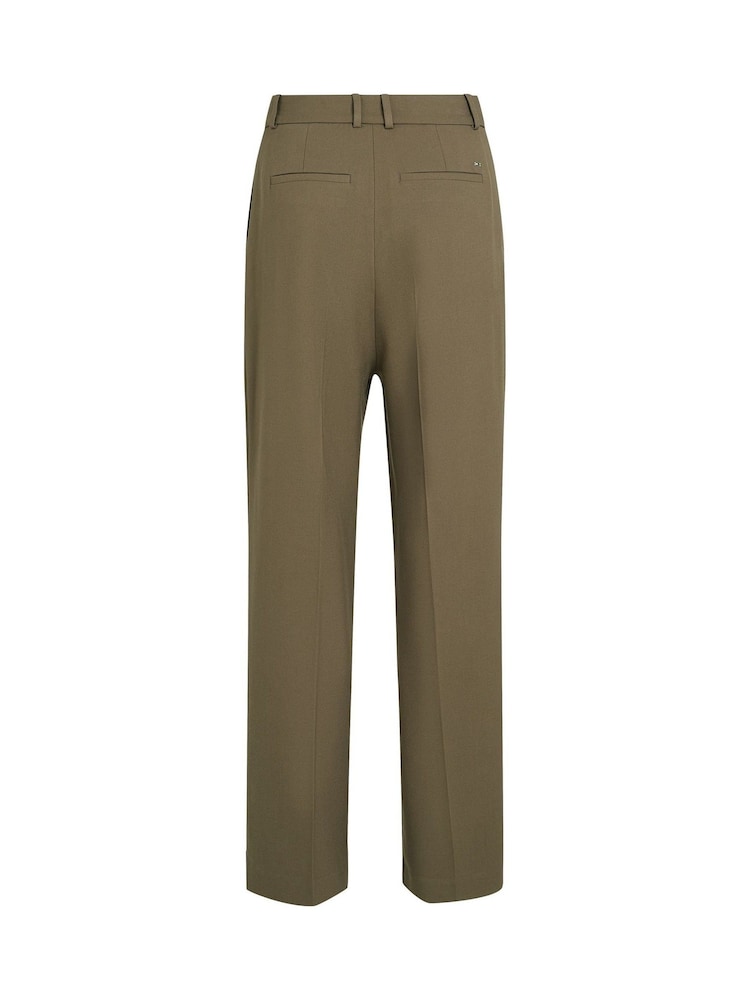 Tommy Hilfiger Brown Core Relaxed Straight Trousers - Image 6 of 6