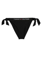 Tommy Hilfiger Black Side Tie Cheeky Bikini Bottoms - Image 4 of 5