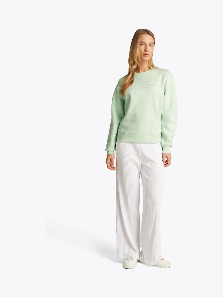 Tommy Hilfiger Green Regular Fit Modern Sweatshirt - Image 2 of 6