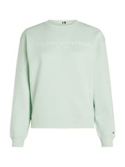 Tommy Hilfiger Green Regular Fit Modern Sweatshirt - Image 5 of 6