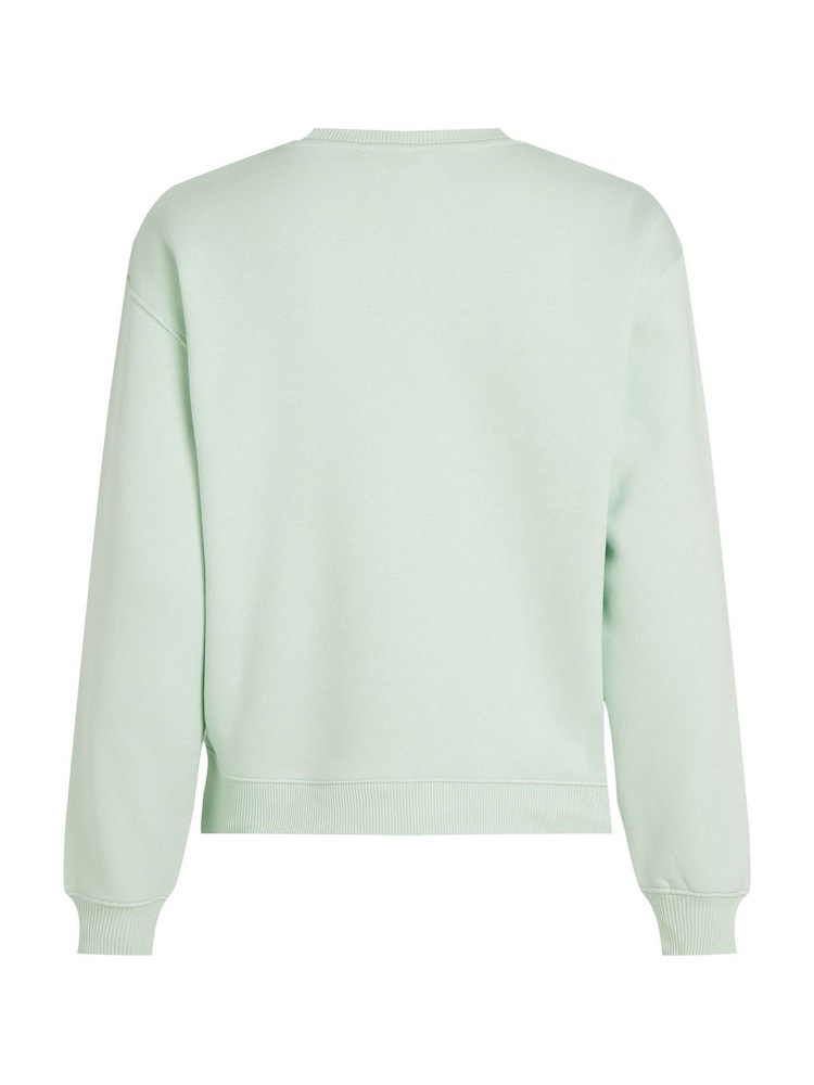 Tommy Hilfiger Green Regular Fit Modern Sweatshirt - Image 6 of 6