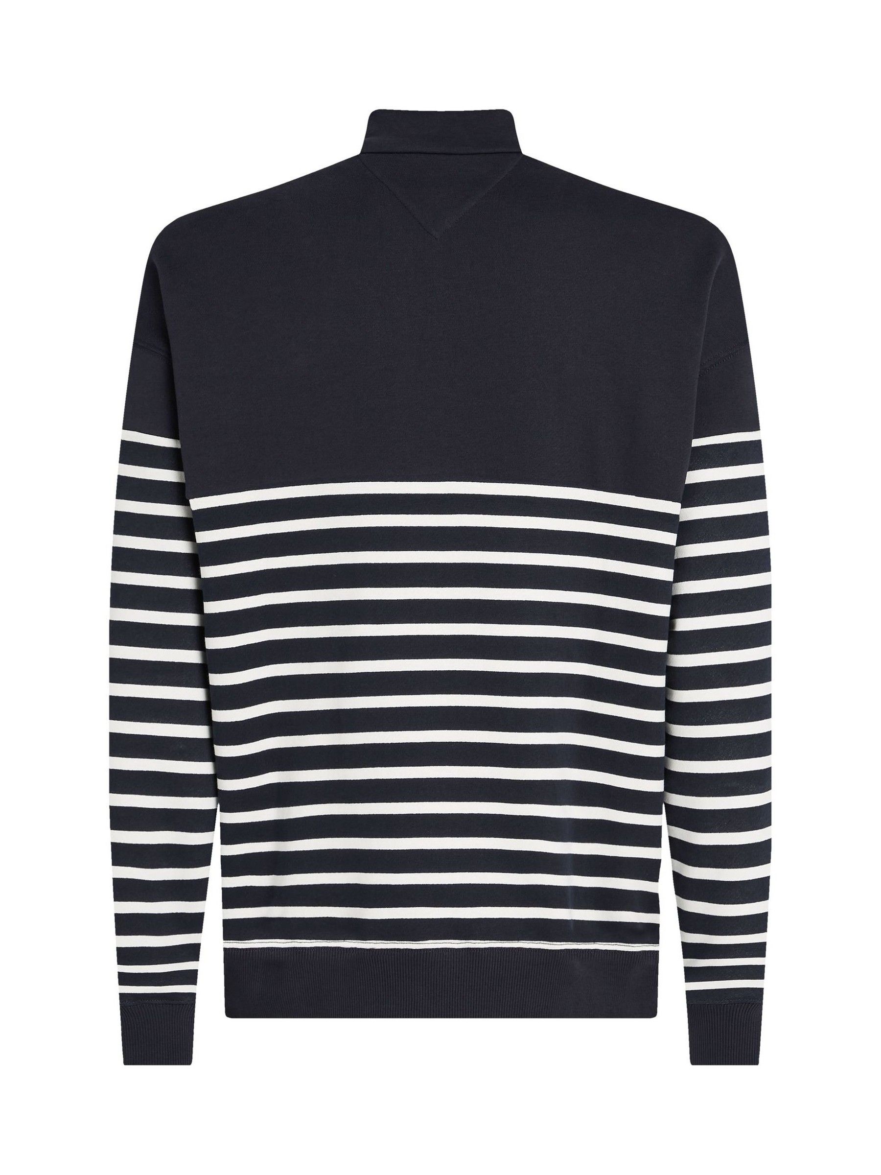 Buy Tommy Hilfiger White Stripe Quarter Zip Sweatshirt from Next USA