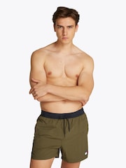 Tommy Hilfiger Green Medium Length Drawstring Swim Trunks - Image 1 of 5