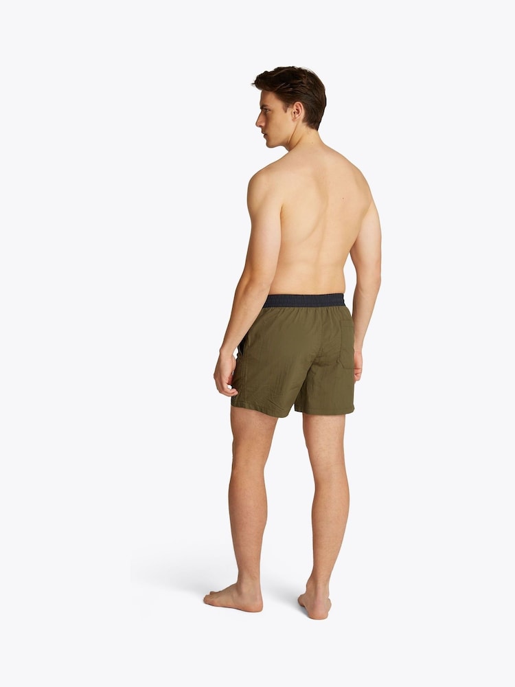 Tommy Hilfiger Green Medium Length Drawstring Swim Trunks - Image 3 of 5