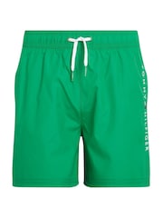 Tommy Hilfiger Green Medium Drawstring Swim Shorts - Image 1 of 2