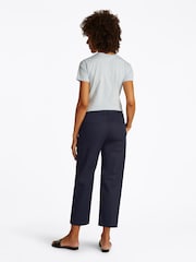 Tommy Hilfiger Blue Slim Straight Cotton Chino Trousers - Image 3 of 6
