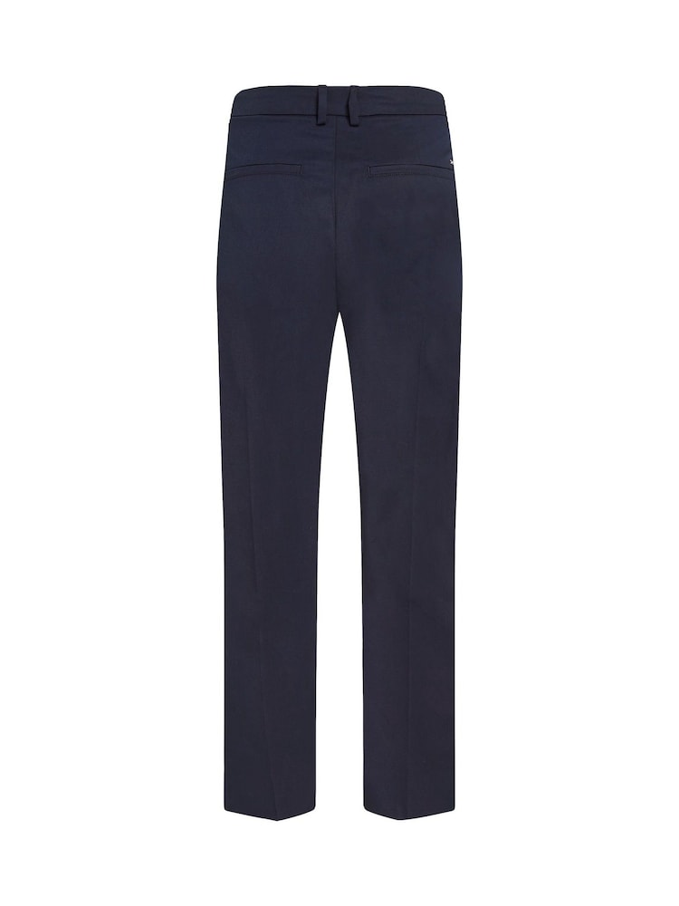 Tommy Hilfiger Blue Slim Straight Cotton Chino Trousers - Image 6 of 6