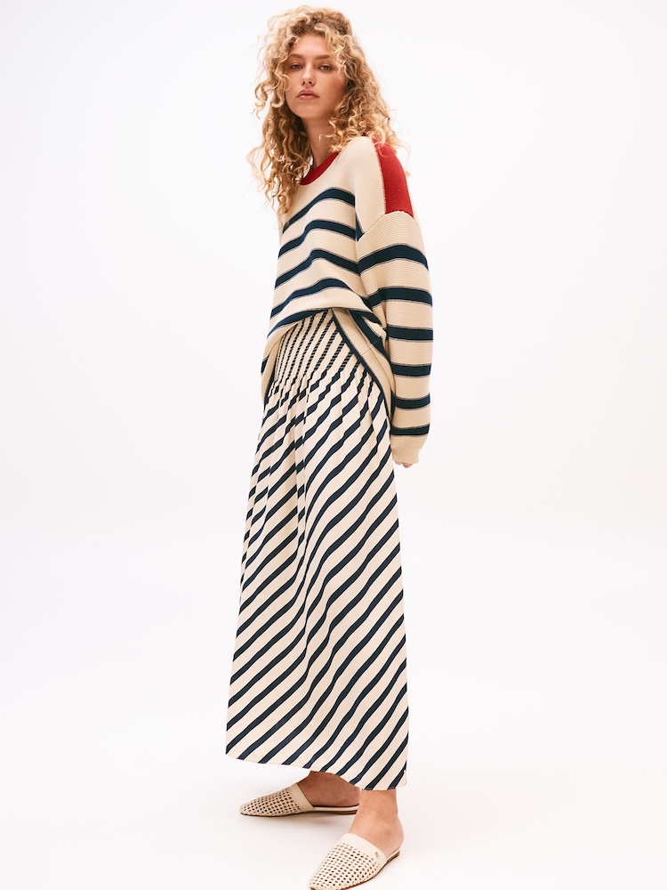 Tommy Hilfiger Cream x Sofia Richie Grainge Breton Stripe Knit Jumper - Image 2 of 6
