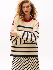Tommy Hilfiger Cream x Sofia Richie Grainge Breton Stripe Knit Jumper - Image 3 of 6