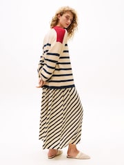 Tommy Hilfiger Cream x Sofia Richie Grainge Breton Stripe Knit Jumper - Image 5 of 6