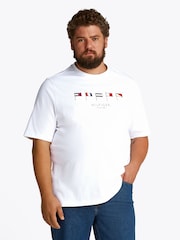 Tommy Hilfiger Plus Multi Flags 100% Cotton T-Shirt - Image 1 of 6