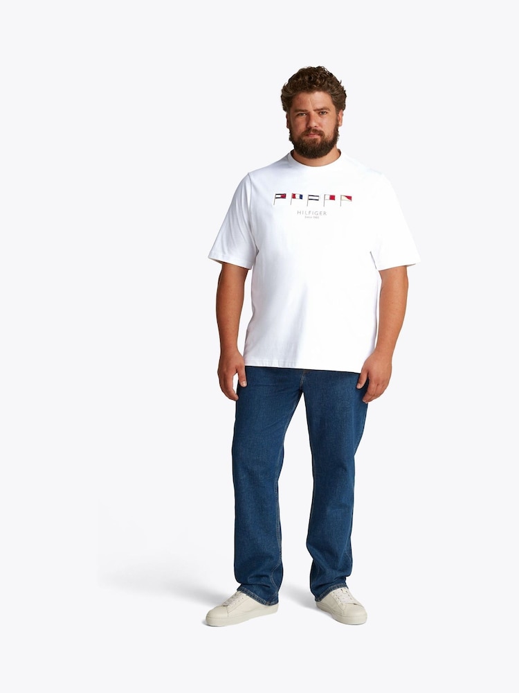 Tommy Hilfiger Plus Multi Flags 100% Cotton T-Shirt - Image 2 of 6