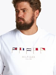Tommy Hilfiger Plus Multi Flags 100% Cotton T-Shirt - Image 4 of 6