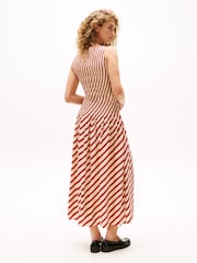 Tommy Hilfiger Red Fluid Stripe Dress - Image 2 of 4