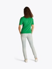 Tommy Hilfiger Green 1985 Regular Fit Pique Polo Shirt - Image 3 of 6