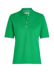 Tommy Hilfiger Green 1985 Regular Fit Pique Polo Shirt - Image 5 of 6