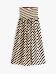 Tommy Hilfiger Cream x Sofia Richie Grainge Breton Strip Maxi Fluid Skirt - Image 7 of 7
