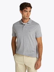 Tommy Hilfiger Grey Regular Fit 100% Cotton Polo Shirt - Image 1 of 6