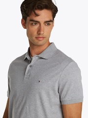 Tommy Hilfiger Grey Regular Fit 100% Cotton Polo Shirt - Image 4 of 6