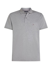 Tommy Hilfiger Grey Regular Fit 100% Cotton Polo Shirt - Image 5 of 6