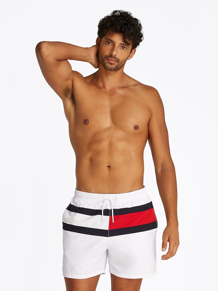 Tommy Hilfiger Medium Length Drawstring Swim Trunks - Изображение 2 из 5