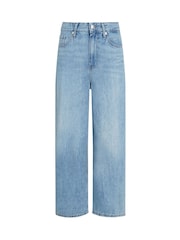 Tommy Hilfiger Blue High Rise Cropped Wide Leg Jeans - Image 5 of 6